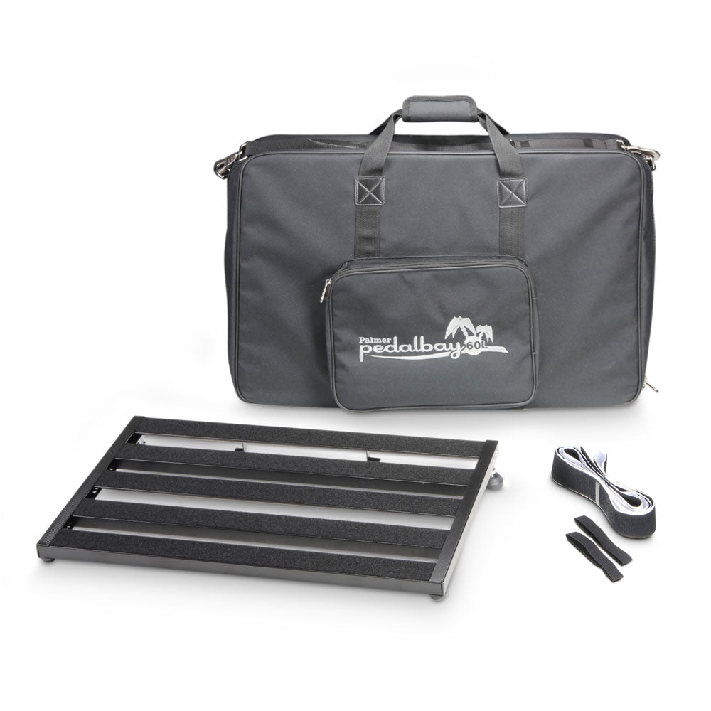 Palmer PEDALBAY® 60 L - Lett, justerbart pedalboard med beskyttende softcase, 60 cm