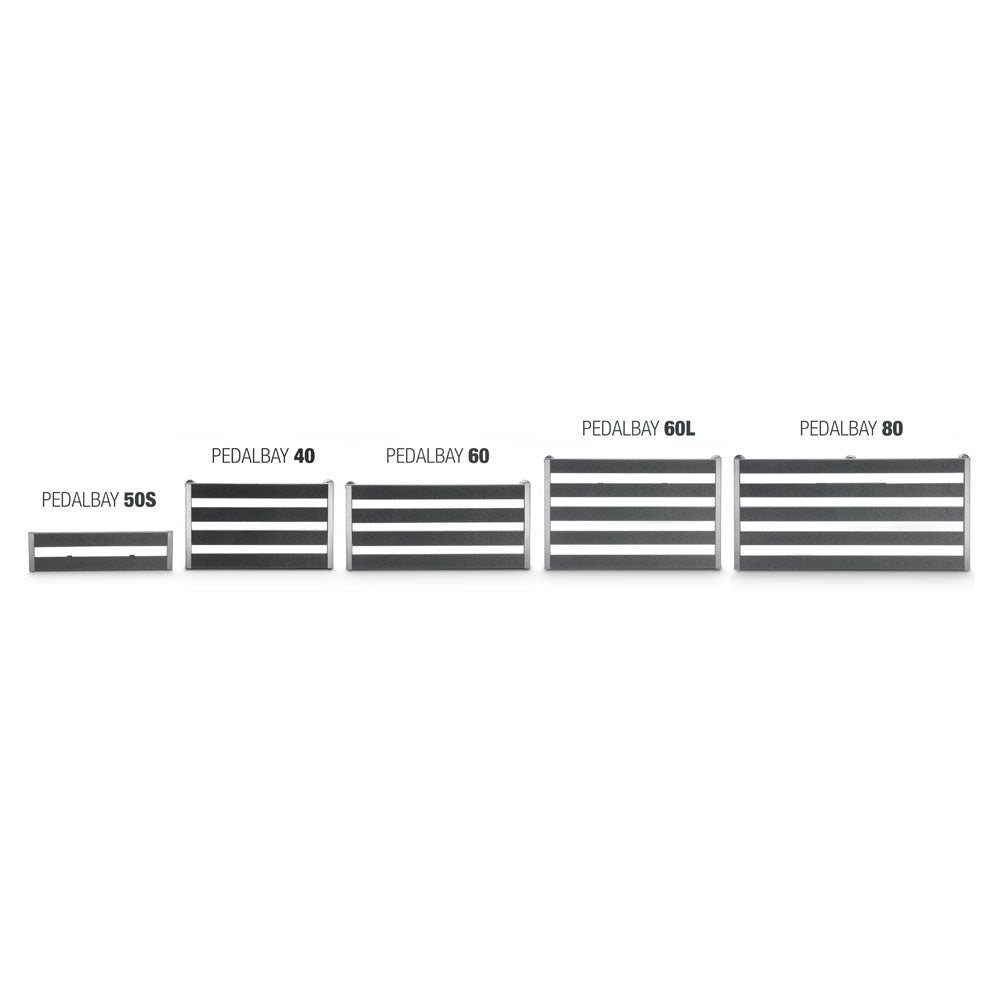 Palmer PEDALBAY® 60 L - Lett, justerbart pedalboard med beskyttende softcase, 60 cm
