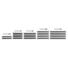 Palmer PEDALBAY® 60 - Lett, justerbart pedalboard med beskyttende softcase, 60 cm