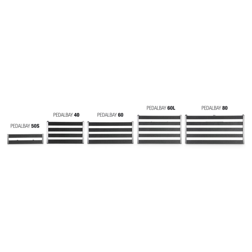 Palmer PEDALBAY® 60 - Lett, justerbart pedalboard med beskyttende softcase, 60 cm