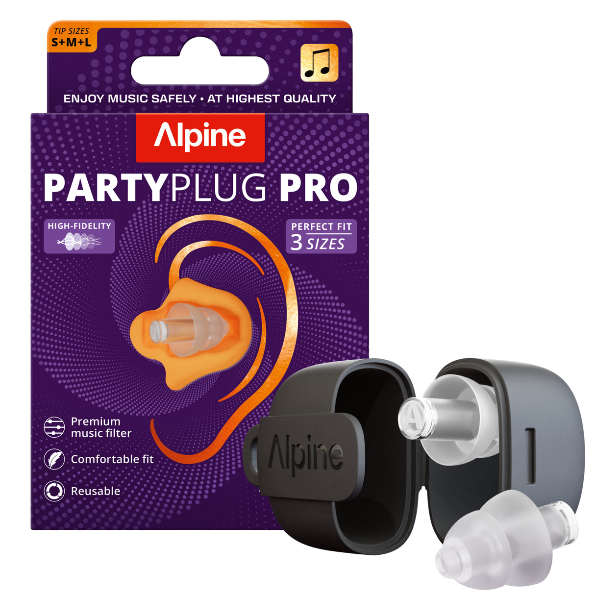 Alpine Partyplug Pro Ørepropper 2025 (Klar)