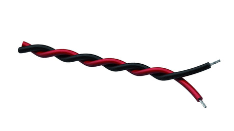 ProCab snoet kabel 2 x 0,5 mm² sort - Rød 100 meter