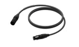 ProCab DMX/AES XLR han > XLR hun m/sort Neutrik - 10 m