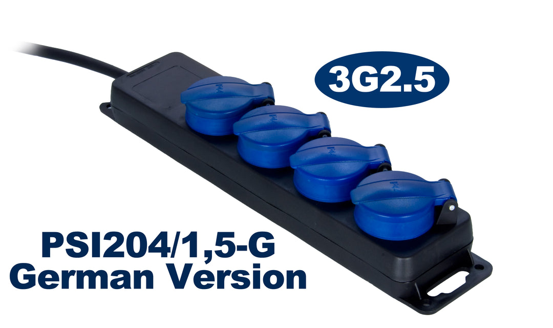 ProCab El-skinne med 4 uttak IP44, 1,5 m 2,5 mm² kabel