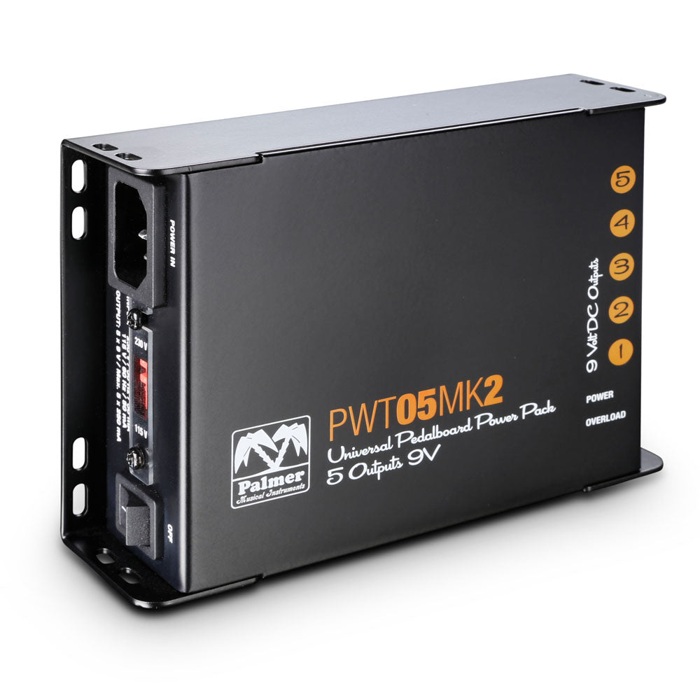 Palmer PWT 05 MK 2 – Universell 9V strømforsyning til pedalboard med 5 utganger