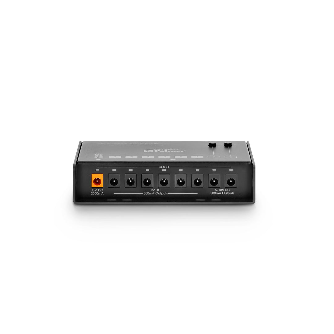 Palmer PWT 08 MK2 - Universell pedalboard-strømforsyning med 8 utganger