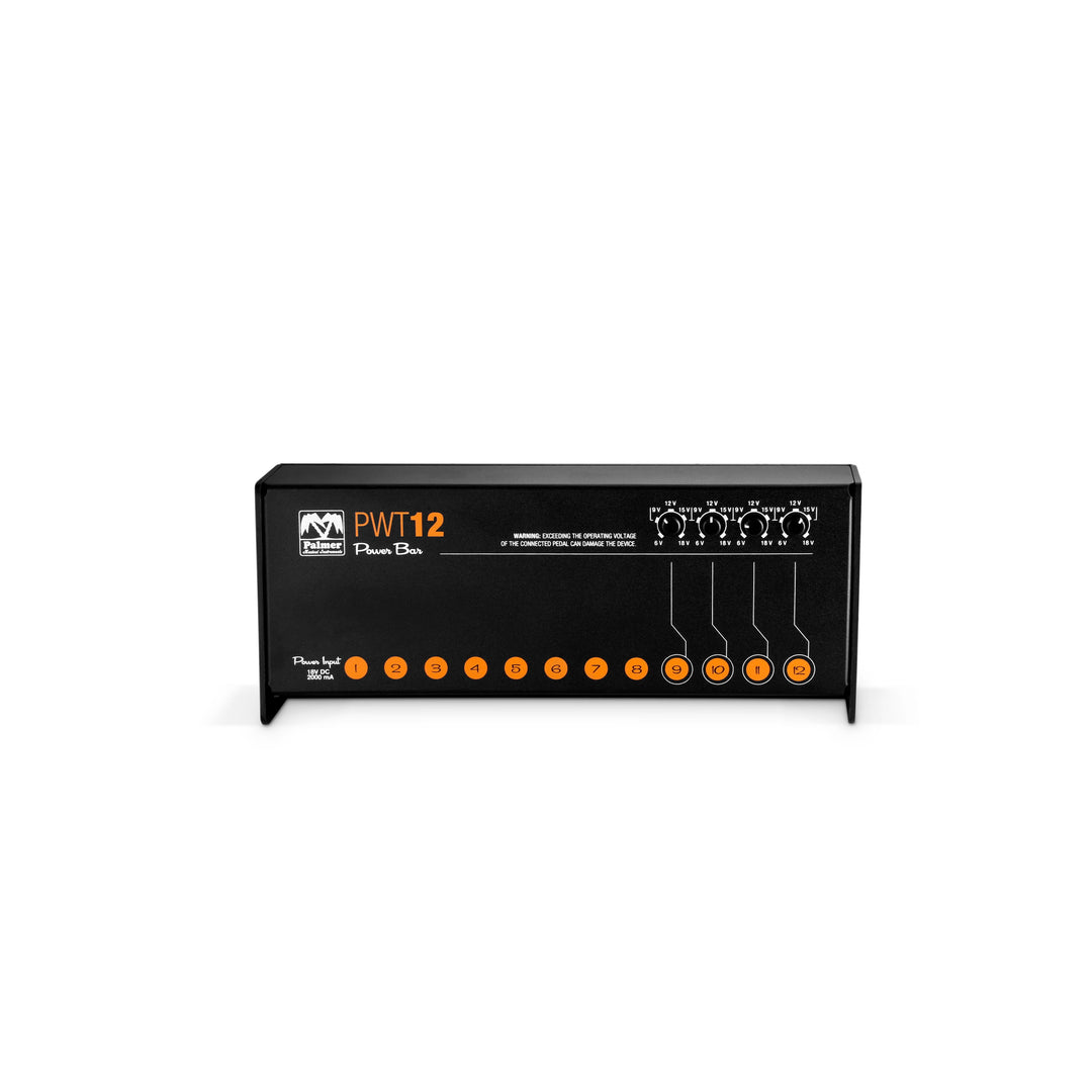 Palmer PWT 12 MK 2 – Universell strømforsyning til pedalboard med 12 utganger