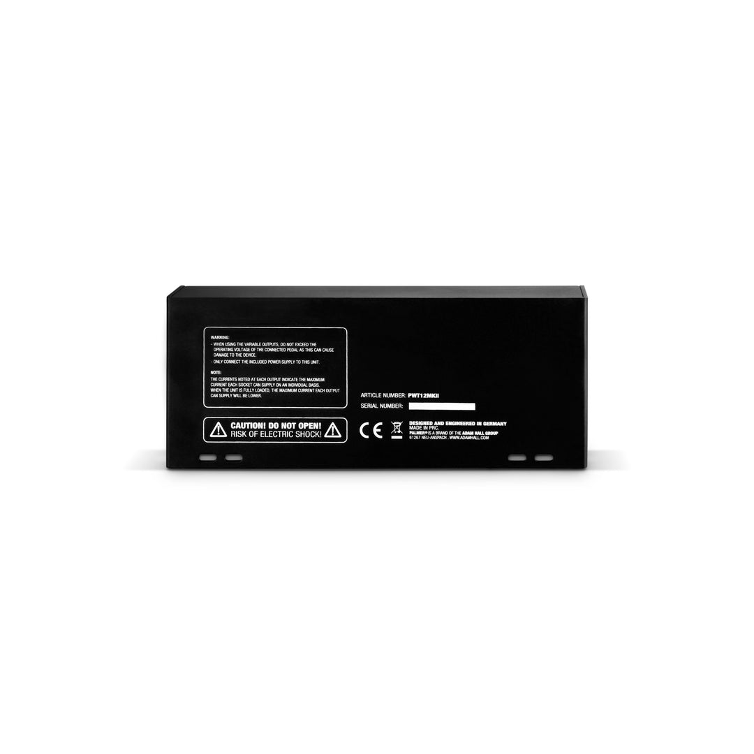 Palmer PWT 12 MK 2 – Universell strømforsyning til pedalboard med 12 utganger