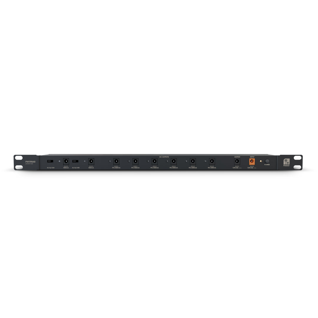 Palmer WT PB 40 RK - Strømforsyningsenhet med 8 utganger for rackmontering