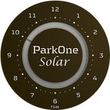ParkOne Solar Parkeringsur, Svart