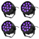 Partypakke med 4 x UV LED Spots