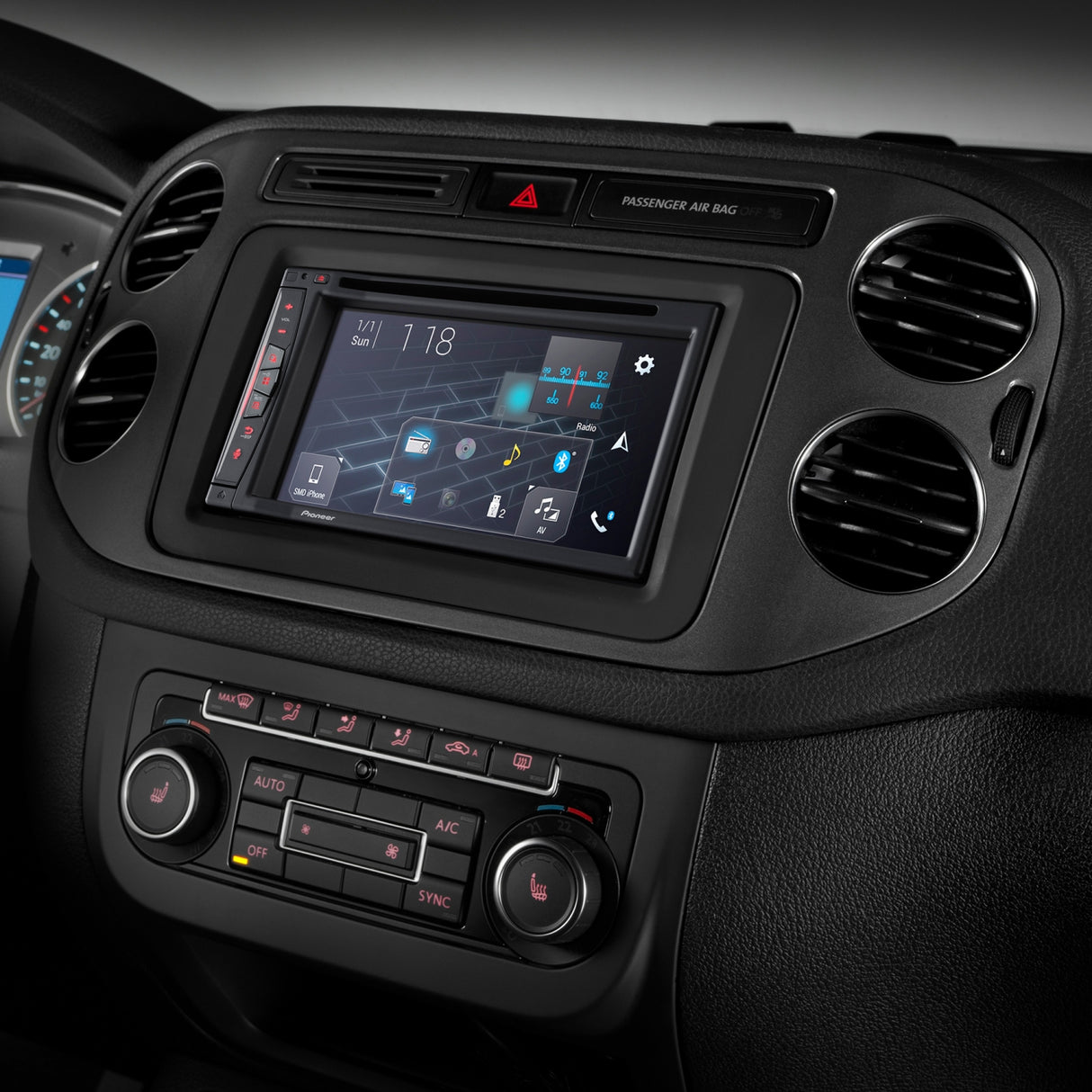 Pioneer AVIC-Z630BT GPS-navigasjon, Bluetooth og trådløs Apple Carplay