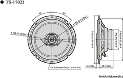 Pioneer TS-1702i bilhøyttalere (17 cm, 6,5")