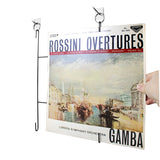 Vinylplate oppheng i metall (5x)