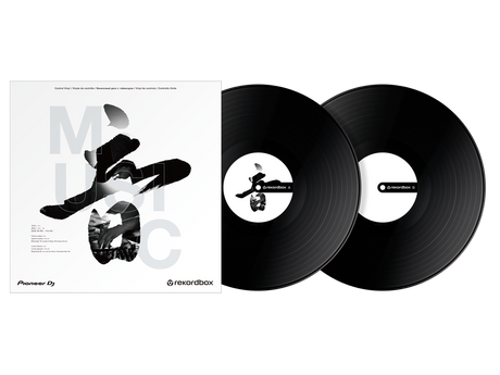RB-VD2-K Rekordbox kontrollvinyl (sett av 2) (svart)