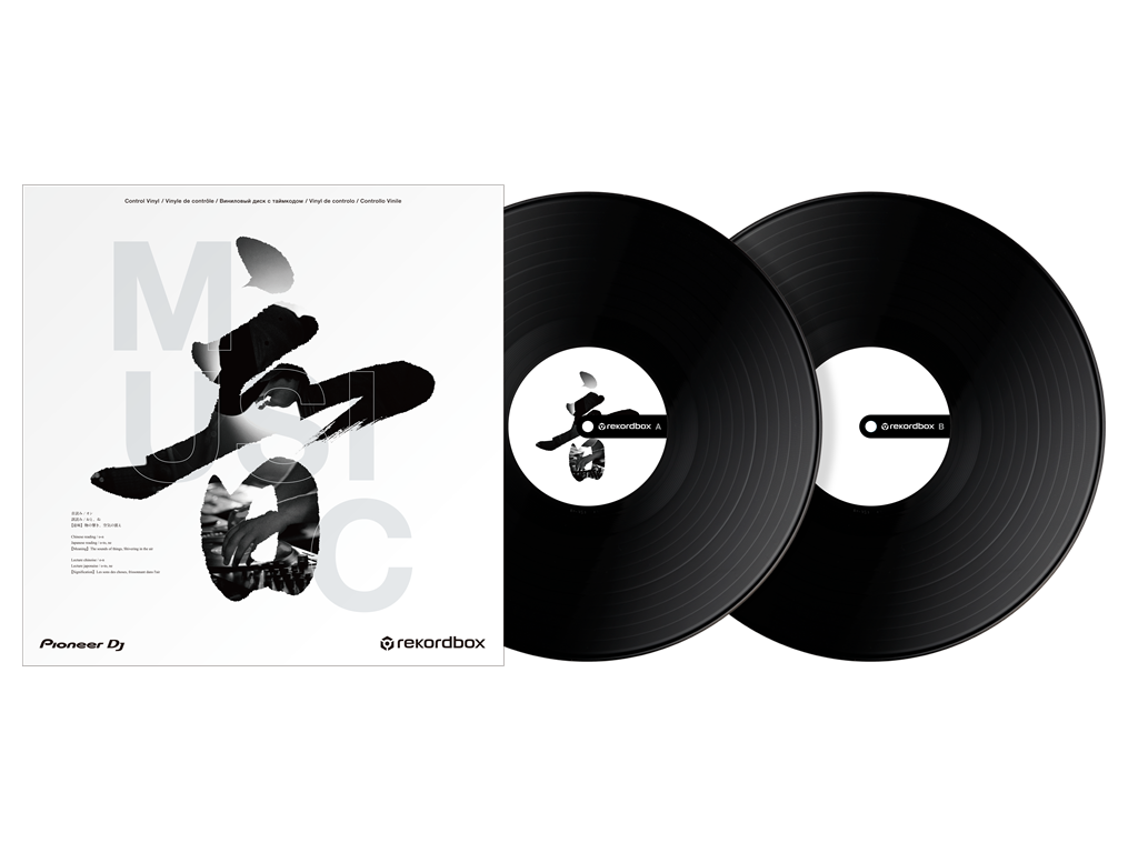 RB-VD2-K Rekordbox kontrollvinyl (sett av 2) (svart)