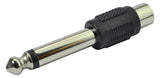 RCA Hunn til 6,3 mm Mono Jack-adapter