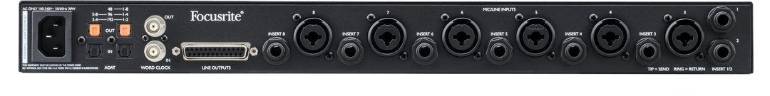 Focusrite Clarett+ Octopre mikrofonforforsterker