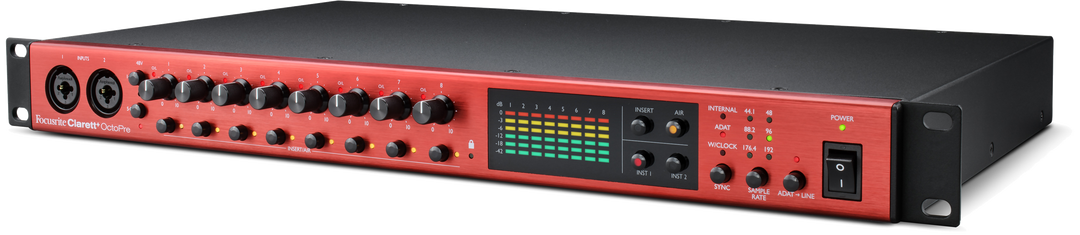 Focusrite Clarett+ Octopre mikrofonforforsterker