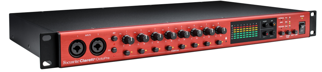 Focusrite Clarett+ Octopre mikrofonforforsterker