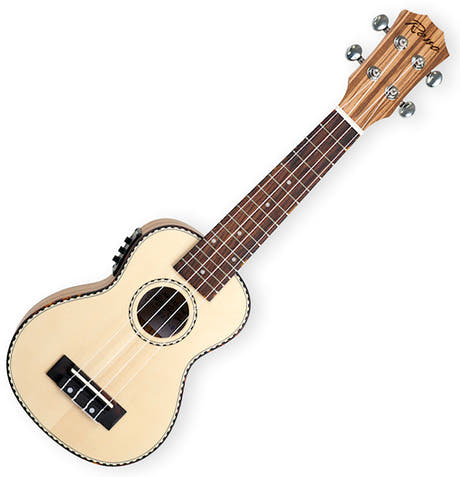 Reno RU210E Sopranokulele med pickup og tuner (naturlig)