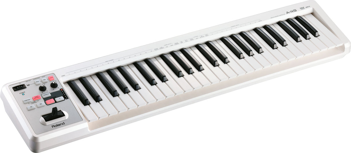 Roland A-49-WH MIDI Keyboard (hvit)