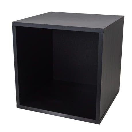 Studio 57 - Oppbevaringshylle til vinylplater (36,5 x 36,5 cm, Sort)