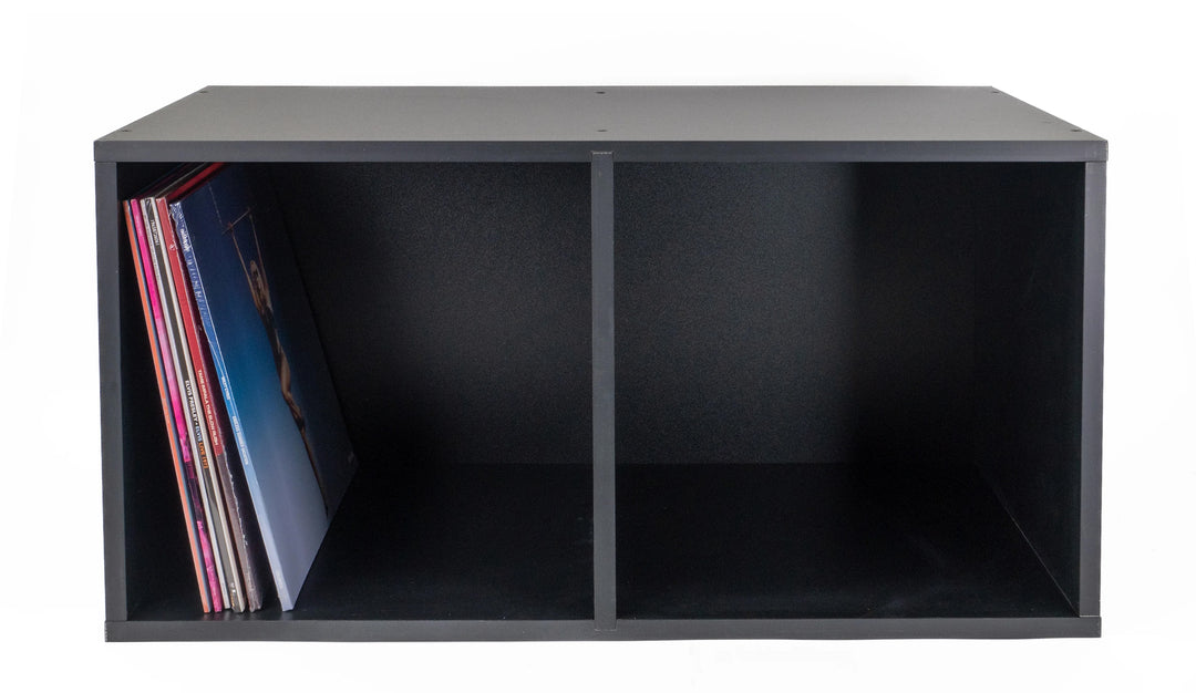 Studio 57 - Oppbevaringshylle til vinylplater (71,5 x 36,5 cm, Sort)