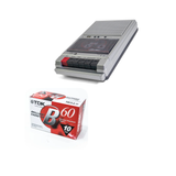 Studio 57 Kassettbåndspiller (Sølv) Bundle