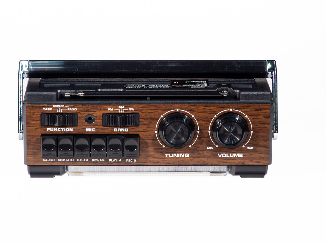 Studio 57 - Kassettspiller m. FM & Bluetooth, Brun