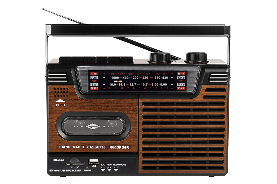 Studio 57 - Kassettspiller m. FM & Bluetooth, Brun