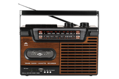 Studio 57 Kassettspiller med FM og Bluetooth, Brun + Kassettbånd