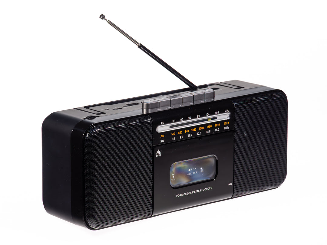 Studio 57 - Kassettspiller m. FM & Bluetooth, Sort