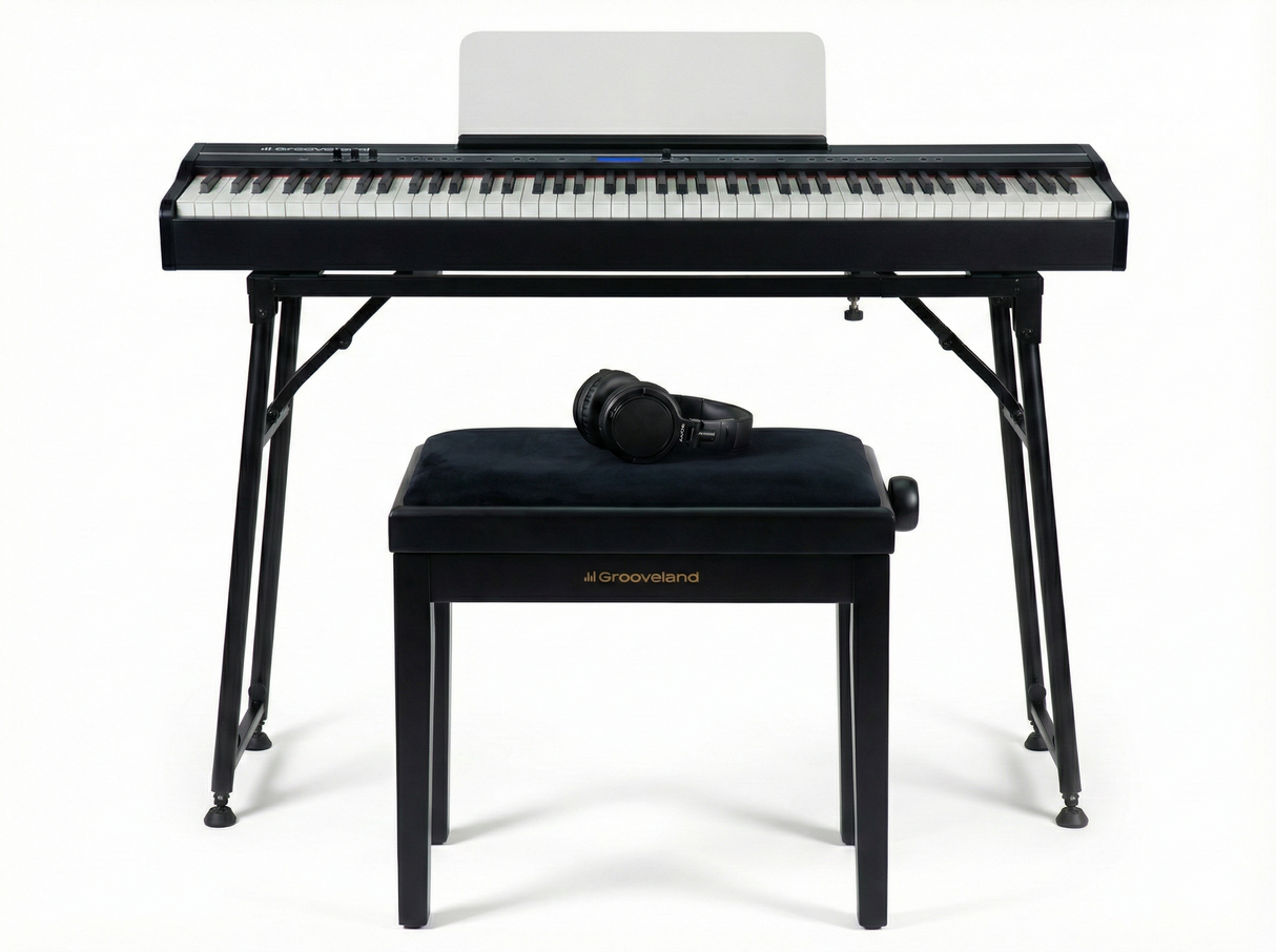 Grooveland FP80 El Piano (Svart) Komplett Pakke