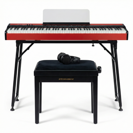 Grooveland FP80 El Piano (Rød) Komplet Bundle