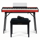 Grooveland FP80 El Piano (Rød) Komplet Bundle