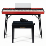 Grooveland FP80 El Piano (Rød) Komplet Bundle