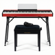 Grooveland FP80 El Piano (Rød) Komplet Bundle