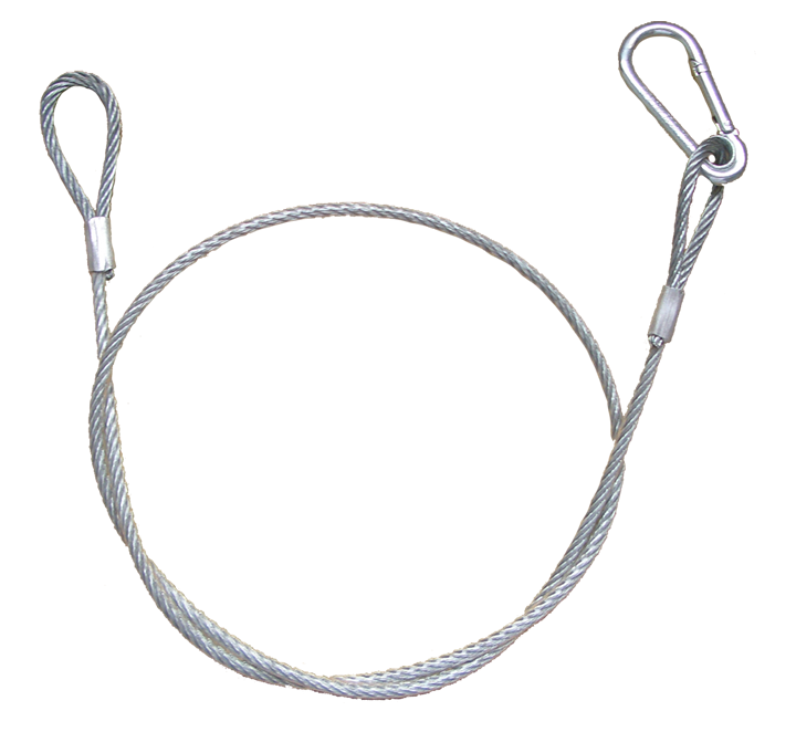 Ibiza sikkerhetstråd (87 cm, 15 kg, 2 mm)