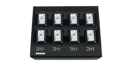 Shure SBC800-E batterilader (plass til 8 batterier)