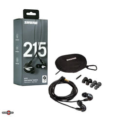 Shure SE215 øretelefoner (svarte)