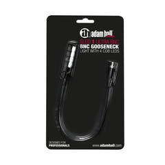 Adam Hall Stands SLED 1 ULTRA BNC - BNC-svanehalslampe med 4 COB-LED'er