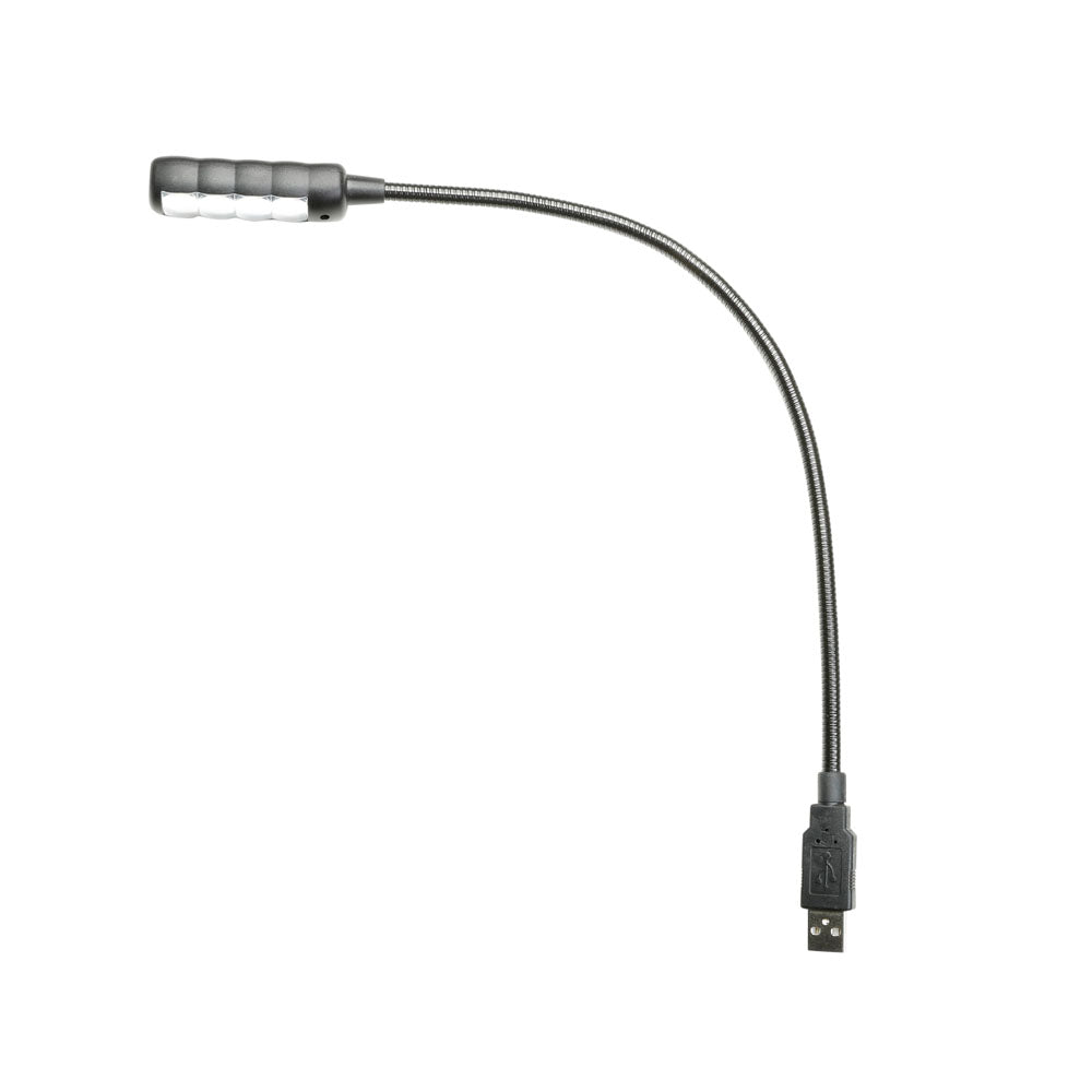 Adam Hall Stands SLED 1 ULTRA USB - svanehalslampe, USB-plugg, 4 COB-LED’er