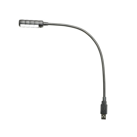 Adam Hall Stands SLED 1 ULTRA USB - svanehalslampe, USB-plugg, 4 COB-LED’er