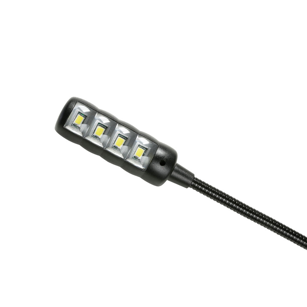 Adam Hall Stands SLED 1 ULTRA USB - svanehalslampe, USB-plugg, 4 COB-LED’er