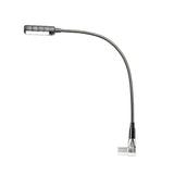 Adam Hall Stands SLED 1 ULTRA XLR 3 A - Vinklet 3-polet XLR-svanehalslampe med 4 COB-LED'er