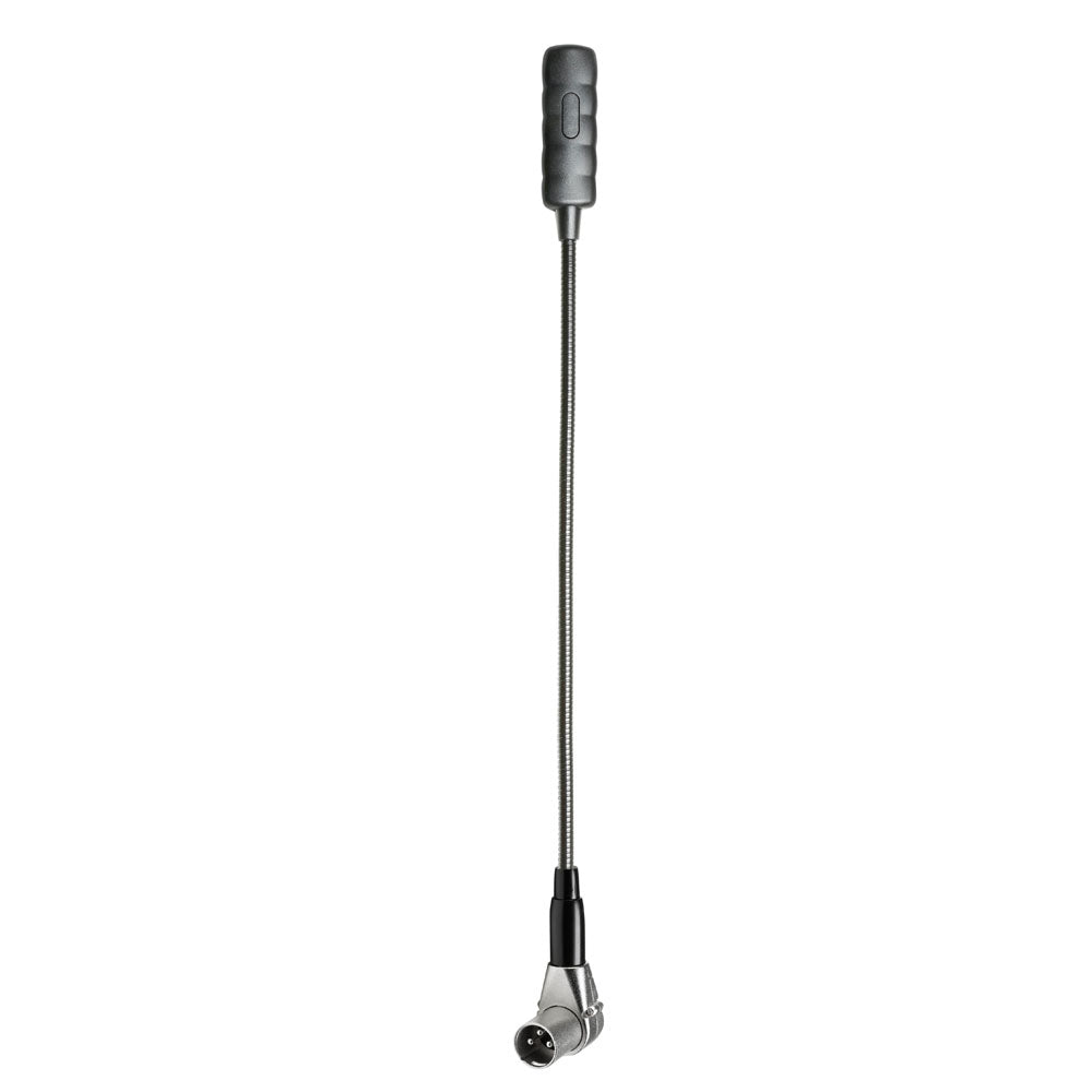 Adam Hall Stands SLED 1 ULTRA XLR 3 A - Vinklet 3-polet XLR-svanehalslampe med 4 COB-LED'er