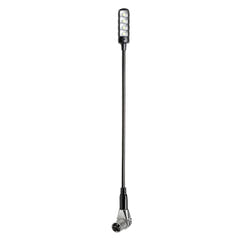 Adam Hall Stands SLED 1 ULTRA XLR 3 A - Vinklet 3-polet XLR-svanehalslampe med 4 COB-LED'er