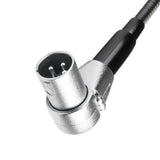 Adam Hall Stands SLED 1 ULTRA XLR 3 A - Vinklet 3-polet XLR-svanehalslampe med 4 COB-LED'er