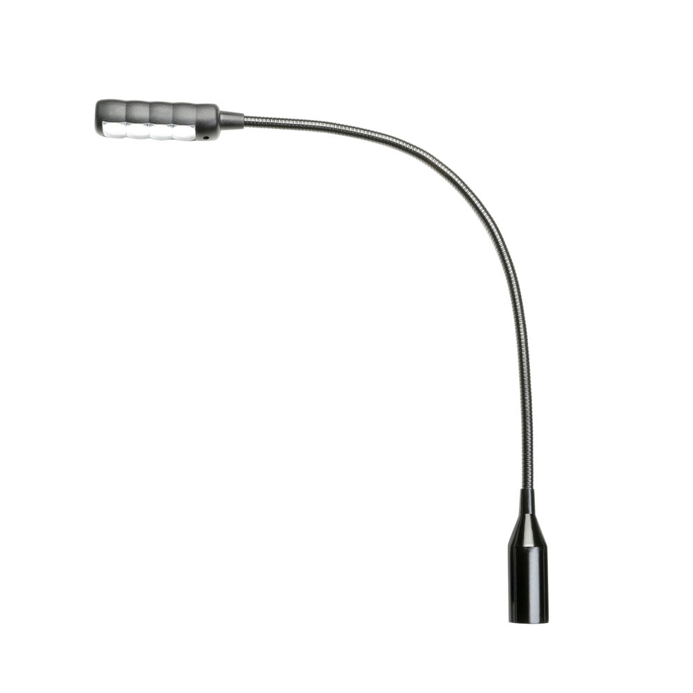 Adam Hall Stands SLED 1 ULTRA XLR 3 - 3-polet XLR-svanehalslampe med 4 COB-LED'er